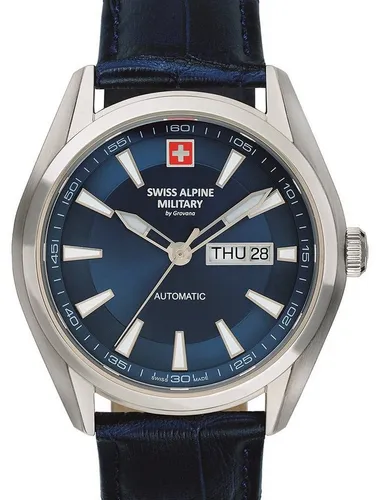 Swiss Alpine Military 7090.2535 Automatikuhr - Chronograph mit Automatik-Antrieb, 10ATM wasserdicht und stilvollem Design, ideal für Sport und Alltag.