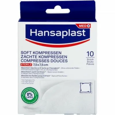 Hansaplast Soft Kompressen 7,5x7,5 cm Steril