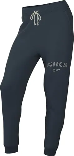 Nike Damen Phoenix FLC Mr Std Logo Hose, Armory Navy, XS