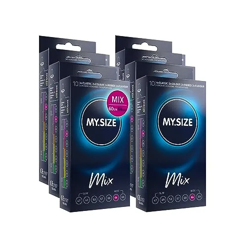 My.Size Mix Kondome Größe 6 – 60 Stück in 4 aufregenden Varianten