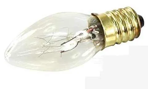 Lichtidee 5 x Mini Kerzen Glühlampe Birne Deko Kerze E14 10Watt klar 230 Volt