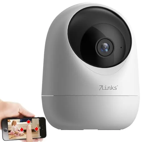 7links IP Camera: WLAN-Pan-Tilt-Kamera mit 2K, Privat-Modus, IR-Nachtsicht (Indoor Überwachungs Kamera, WLAN Camera Indoor, Funk Bewegungsmelder)