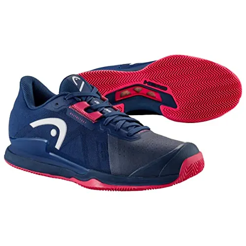 HEAD Women's Sprint Pro 3.5 Clay Tennisschuh - Tennisschuhe für aggressive Spielerinnen, leicht und atmungsaktiv mit optimaler Torsionssteifigkeit und speziellem Fischgrätenprofil für Sandplätze.
