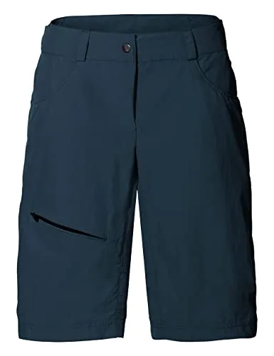 Vaude Damen Tamaro II Radhose kurz (Größe XXL, blau) - Fahrradhosen mit herausnehmbarer, gepolsterter Innenhose für optimalen Komfort und sportliches Design, perfekt für lange Radtouren.