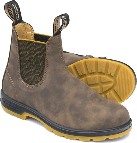 Blundstone Unisex Classic 550 Series Chelsea Boot, Rustic Brown, 37.5 EU - Wanderschuhe mit robustem Lederobermaterial, wasserdicht und ideal für Outdoor-Abenteuer.
