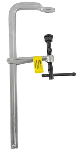 WELDINGER 2er-Set Schraubzwingen 120x400 mm - Praktisches 2er-Set aus geschmiedetem Stahl, ideal für Handwerker. Mit beweglicher Druckplatte für präzise Spannkraft. Perfekt für vielseitige Anwendungen in Werkstatt und Hobby.