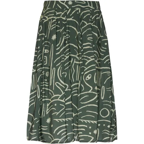 Ragwear Delise A-Linien Rock Damen in baltic, Größe XL in grün von ragwear