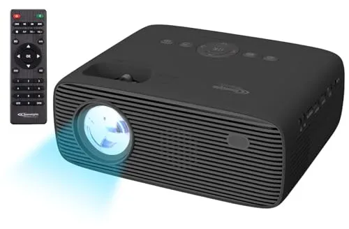SceneLights Technologies Projector: LED-Full-HD-Beamer, Native 1080p, 250 ANSI-Lumen, 7000 lm, Mediaplayer (Home-Beamer, Heimkino LED, Leinwand)