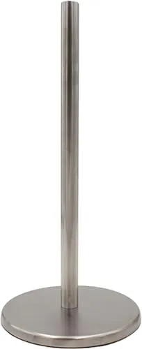 mucHome Küchenrollenhalter aus rostfreiem Edelstahl 33cm Höhe, Matt, Papierrollenhalter stehend, Halter