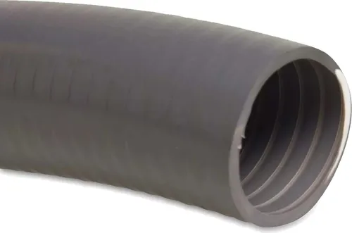 25m Schwimmbadschlauch Poolschlauch grau 16x20mm PVC 7bar Poolflex Klebeschlauch