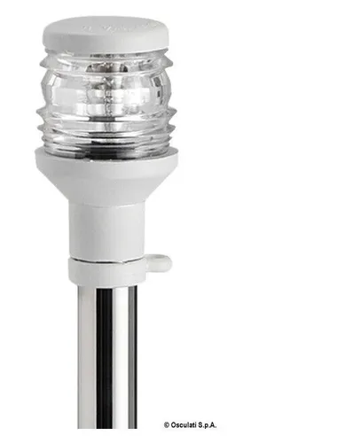 Osculati Teleskoplampenschaft Kunststoff Leuchte weiß - Navigationslichter für Boote, platzsparend und verstellbar für optimale Sichtbarkeit auf dem Wasser.
