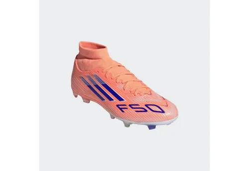 adidas F50 League MID FG/MG Fußballschuhe - 10,5/45.5 - Leichte Herren-Fußballschuhe mit SpeedTraxion Stollensystem für optimalen Halt auf festen und Kunstrasen. Ideal für schnelle Spieler, die Agilität und Komfort suchen.