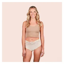 Taynie Periodenslip Deluxe ultra - Auslaufsichere Periodenunterwäsche für Damen (34/XS) - Bequemer Periodenslip aus 92 % Bio-Baumwolle, ideal für starke Blutungen. Mit spezieller Membran für zuverlässigen Schutz und nachhaltigem Material. Pflegeleicht und vegan.