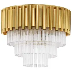 Nova Luce 9824078 Magnolia E14 Deckenleuchte Gold - Elegante Deckenleuchte für modernes und klassisches Interieur, mit 5 Lichtquellen und luxuriösem Goldrahmen für ein weiches, angenehmes Licht.
