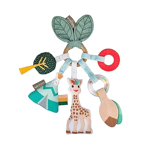 Sophie la Girafe Aktivitätsring – Vielfältige Erlebnisspiele für Babys - Beißringe: Aktivitätsring mit verschiedenen Materialien, Texturen und Farben, ideal zur Stimulation der Sinne. Hygienisch und waschbar, perfekt für unterwegs!