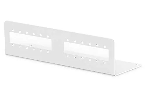 DIGITUS Adapterplatte für LWL-Unibox DN-96800S-2-12x SC-SX, LC-DX oder E2000-SX - Glasfaser Patch-Panel - Grau