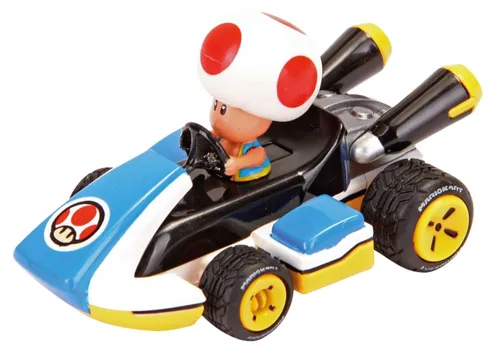 CARRERA - Blaues MARIO KART-Kart mit Friktionsmotor in Box - Toad - 1/43 - CA...
