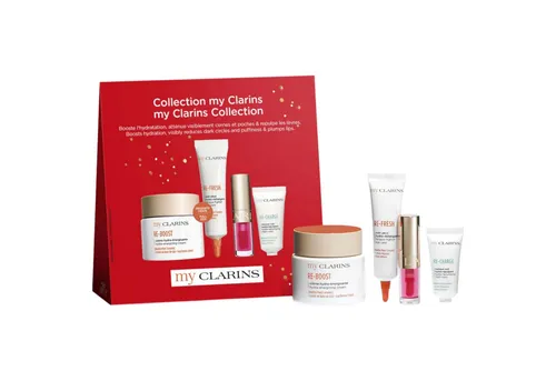 CLARINS myCLARINS Geschenkset für junge Frauen - Ideal für eine schöne Haut: Enthält die energetisierende Feuchtigkeitscreme, eine erfrischende Augenpflege und eine zart-schmelzende Nachtmaske. Perfekt für die tägliche Pflegeroutine.