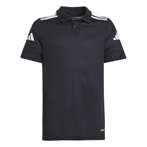 adidas Unisex Kids SQUADRA25 Cotton Polo Kids, Black/White, 13-14 Years