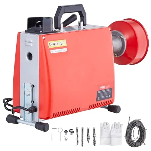 VEVOR Elektrische Rohrreinigungsmaschine 850W