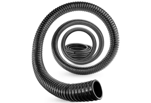 Poppstar Gartenschlauch - Hochflexibler PVC-Teichschlauch - Gartenschläuche, ideal für Teichpflege und Wasserversorgung, kälteflexibel bis -10 °C, UV-beständig und mit Knickschutz für optimale Nutzung.