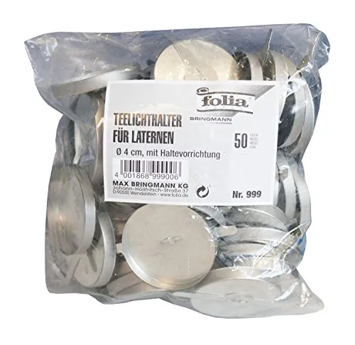 Folia Papierlaterne Teelichthalter in silber von folia