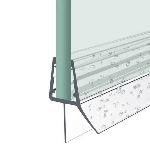 Heilmetz Duschdichtung 80cm für Glasstärken 7-8mm – Wasserabweiser für Duschkabinen (3 Stück) - Die Heilmetz Duschdichtung sorgt für trockene Böden im Bad! Mit hochwertigem PVC bietet sie zuverlässigen Schutz vor Wasser und Schmutz. Einfach zu montieren und anpassbar für alle Glastüren (außer Rundduschen).