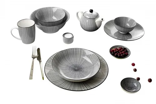 Müslischale 15,5cm 6er Set Takeo Stripes