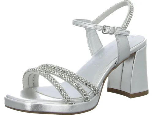 Tamaris Sandalette Damen Vegan Elegant metallic, EU 36 - Wanderschuhe mit TOUCH-IT Funktion für optimalen Tragekomfort und angenehmes Laufgefühl. Die ANTI-Slide und ANTI-Shokk Technologien bieten beste Dämpfung und Stabilität.