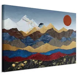 artgeist Leinwandbild Blau, Mehrfarbig, 90x60 cm – Kunstwerk für Ihre Wände - Gestalten Sie Ihr Zuhause mit dem artgeist Leinwandbild in Blau und Mehrfarbig. Ideal für die Wanddekoration, bringt es Farbe und Stil in jeden Raum. Maße: 90x60 cm, mit stabilem Keilrahmen.