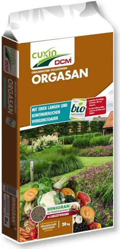 CUXIN DCM ORGASAN UNIVERSALDÜNGER - Bio Langzeitdünger mit MINIGRAN® TECHNOLOGY - Dünger für Gemüse, Obst und Ziergarten mit 75-100 Tagen Langzeitwirkung. Der organische NPK-Dünger verbessert das Pflanzenwachstum und erhöht die Widerstandsfähigkeit gegen Trockenstress.