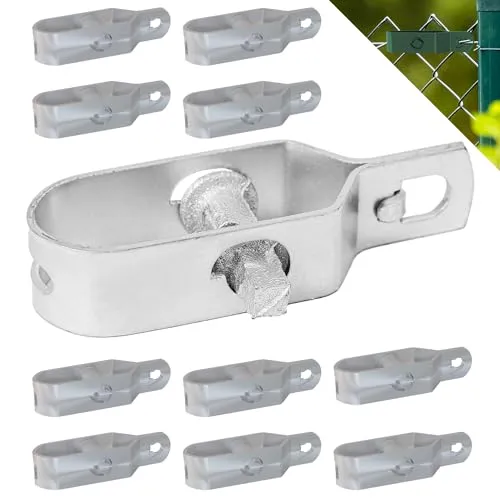 Fepro® Drahtspanner verzinkt, 90mm - 10 Stück, ideal für Maschendrahtzaun Spanndraht, Zaunspanner, Drahtzaun Spanner für Garten Spanndraht Wildzaun Forstzaun Weidezaun Knotenge?echtzaun