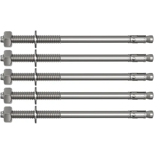 5x M16x315mm Schwerlastanker Verzinkt Keilanker Schwerlastdübel Bolzenanker Blit