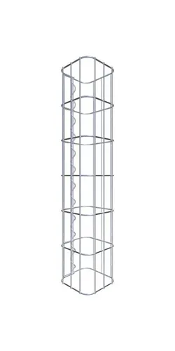Gabiona Steinsäule 17 x 17 cm – Hochwertige Gabionensäule für stilvolle Gartenakzente - Gestalte deinen Außenbereich mit dieser stabilen Gabionensäule aus verzinktem Draht. Ideal für kreative Kombinationen und langlebige Lösungen – perfekt für Garten, Terrasse oder Eingangsbereich.