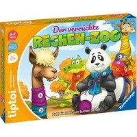 tiptoi Der verrückte Rechen-Zoo, Brettspiel - Gesellschaftsspiel für 1-4 Spieler, fördert spielerisch das Rechnen für Kinder von 4 bis 7 Jahren und sorgt für lehrreiche Unterhaltung.