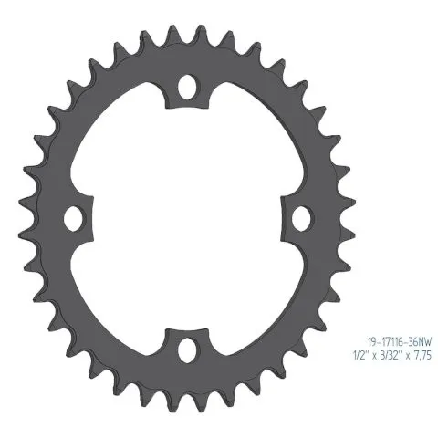 ESJOT Kettenblatt für Bosch Gen 1, Gen 3 + Gen 4 - 42 Zähne, schwarz - Hochwertiges Kettenblatt für Bosch E-Bikes mit 42 Zähnen, ideal für kraftvolles Fahren und optimale Leistung.