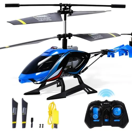 TERRA WHEEL RC Hubschrauber - Ferngesteuerter Helikopter mit LED-Lichtern, fördert spielerisch MINT-Konzepte und verbessert die Hand-Augen-Koordination für Kinder von 8 bis 12 Jahren.