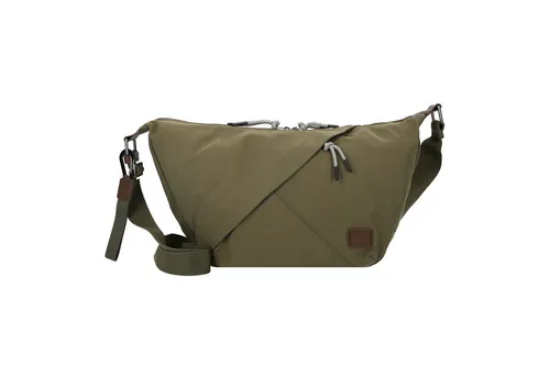 camel active Damen Aurum Tasche Dunkelgrün - Damen-Schultertaschen mit breitem Reißverschluss, altsilberfarbenen Beschlägen im Used-Look und leichtem Design von nur 310 Gramm – ideal für stilvolle Alltagsabenteuer.