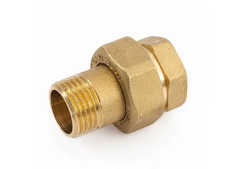 General Fittins Gewindefitting Verschraubung aus Messing -, geeignet für Heizungs-, Wasser- und Gasinstallation
