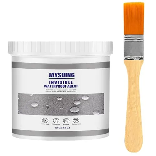 100g abdichtungsmasse aussen wasserdicht,Wasserdichte Dichtstoff-Emulsion,Transparenter Wasserdichter Beschichtungsmittel,für Badezimmer, Toilette, Fliesen, Wände, Dach