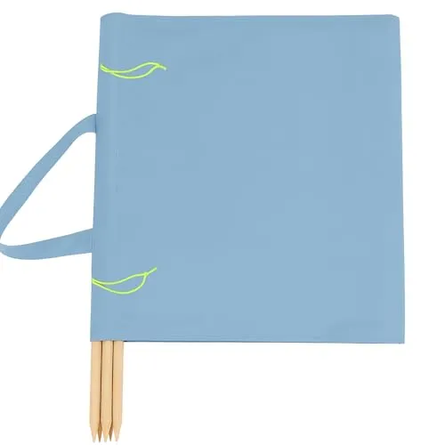 Aves-24 Windschutz 8m x 80cm - Einfarbig Blau - Sonstige Elektroinstallationsartikel, idealer Sichtschutz für Strand, Garten oder Camping, schützt vor Wind und neugierigen Blicken, robust und vielseitig einsetzbar.