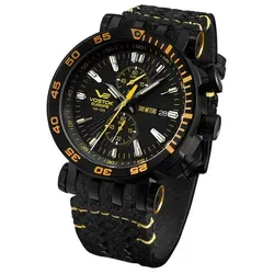 Vostok Europe Herren Analog Quarz Uhr VK61-575C589 in schwarz von Vostok Europe