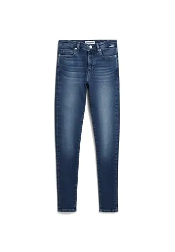 Armedangels 5-Pocket-Jeans blau 28/32 - Hochwertige Jeans in Galaxy Blue, gefertigt aus 95% Baumwolle für höchsten Tragekomfort. Ideal für nachhaltigen Modebewussten, Pflegeleicht bei 30°C.