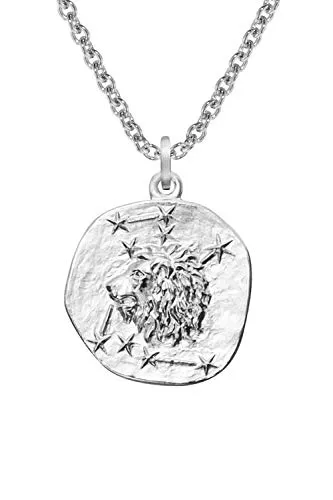 trendor Sternzeichen Löwe mit Halskette 925 Silber - Ketten für Damen mit feinem Löwe-Anhänger aus 925er Silber, ideal als Glücksbringer und Geschenk. Hochwertige Verarbeitung, anlaufgeschützt und in einer eleganten Geschenk-Box.
