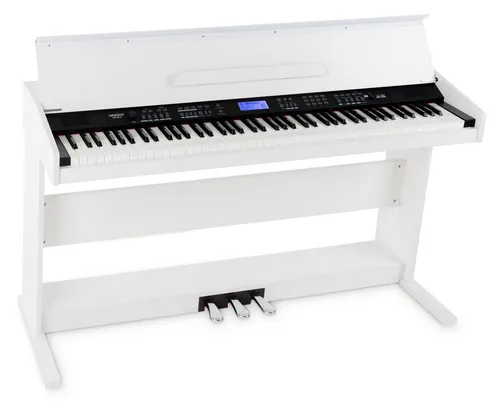 FunKey DP-88 II Digitalpiano weiß - Kompaktes Digitalpiano mit 88 anschlagsdynamischen Tasten, 360 Sounds und Lernfunktion – ideal für Einsteiger und Fortgeschrittene.