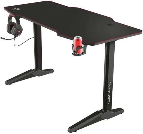 Trust Gxt1175 Imperius XL Gaming Desk in rot von Trust