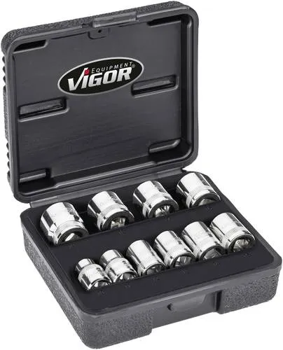 Vigor Steckschlüsseleinsatz-Set 3/8