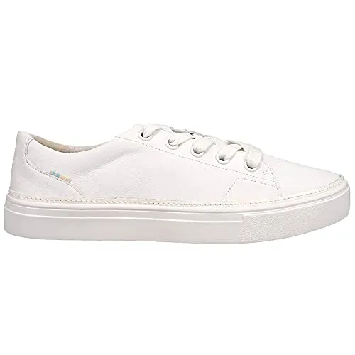 TOMS Damen Alex Sneaker, Weißes Leder, 37.5 EU