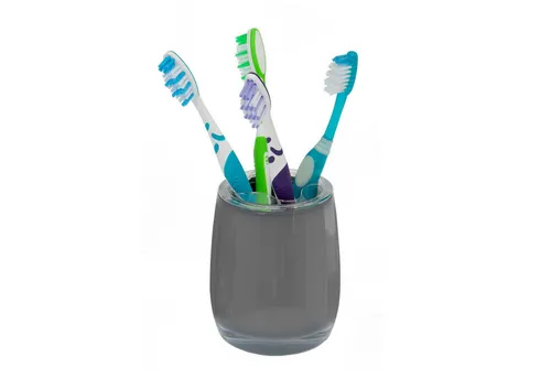 bremermann Bad-Serie Savona Zahnbürstenbehälter aus Kunststoff (Grau)