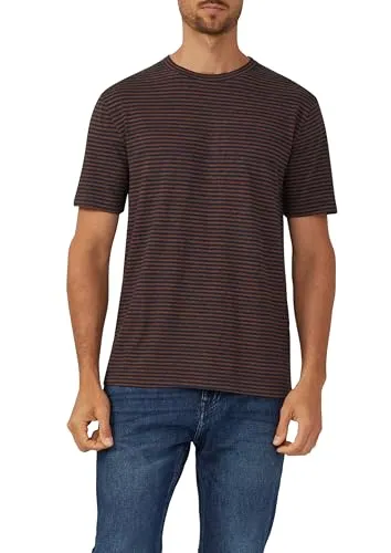 s.Oliver Herren T-Shirt XL blau gestreift - Stylisches Herren-Shirt in blau mit gestreiftem Design. Aus weichem Single Jersey gefertigt, bietet es hohen Tragekomfort und eine hüftbedeckende Passform. Ideal für legere Outfits!